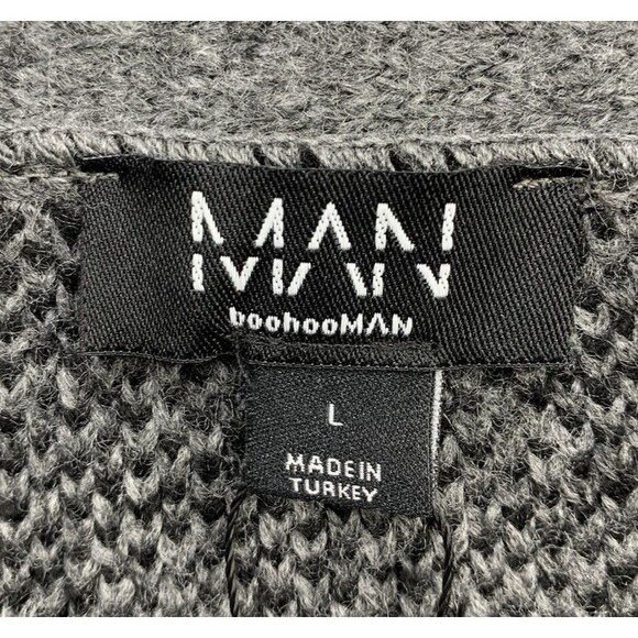 Boohoo Gray and Black Limited Edition Cardigan - Picture 2 of 16